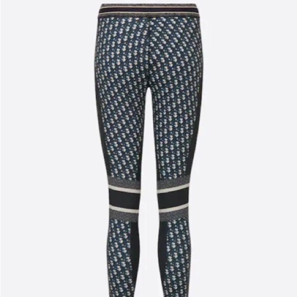 DIOR Leggings Oblique Technical Jersey Blue - Picture 4 of 15